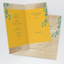 Menu De Mariage^Planet cards Eucalyptus Et Bois
