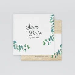 Save The Date^Planet cards Eucalyptus Et Bois