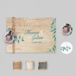 Faire-part Mariage Champêtre | Gamme Complète^Planet cards Eucalyptus Et Bois