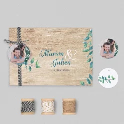 Faire-part Mariage Champêtre | Gamme Complète^Planet cards Eucalyptus Et Bois