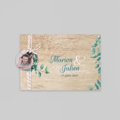 Faire-part Mariage Champêtre | Gamme Complète^Planet cards Eucalyptus Et Bois