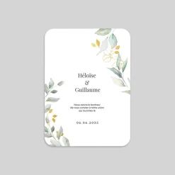 Faire-part Mariage Dorure | Faire-part Mariage Champêtre^Planet cards Eucalyptus et dorure