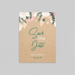 Save The Date^Planet cards Eucalyptus et Hortensia