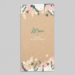 Menu De Mariage^Planet cards Eucalyptus et Hortensia