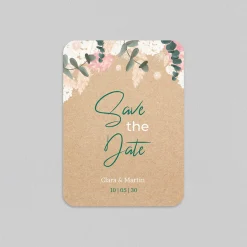 Save The Date^Planet cards Eucalyptus et Hortensia