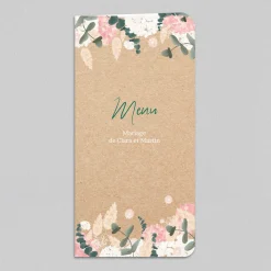 Menu De Mariage^Planet cards Eucalyptus et Hortensia