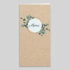 Menu De Mariage^Planet cards Eucalyptus Kraft