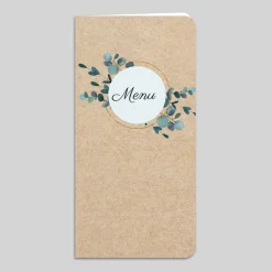 Menu De Mariage^Planet cards Eucalyptus Kraft