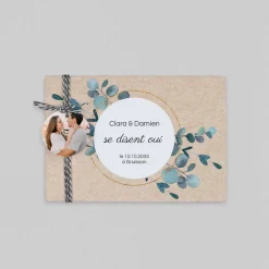 Faire-part Mariage Champêtre | Gamme Complète^Planet cards Eucalyptus Kraft