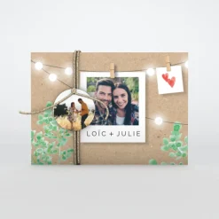 Faire-part Mariage Original | Faire-part Mariage Champêtre^Planet cards Eucalyptus sur Kraft