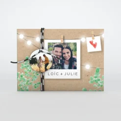 Faire-part Mariage Original | Faire-part Mariage Champêtre^Planet cards Eucalyptus sur Kraft