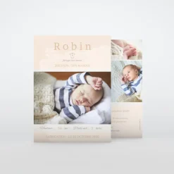 Faire-part Naissance Original^Planet cards Fabriqué avec Amour
