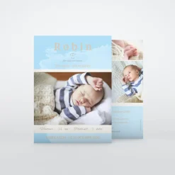 Faire-part Naissance Original^Planet cards Fabriqué avec Amour