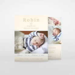 Faire-part Naissance Original^Planet cards Fabriqué avec Amour