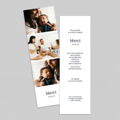Carte Remerciement Naissance Classique^Planet cards Famille et Marque-page