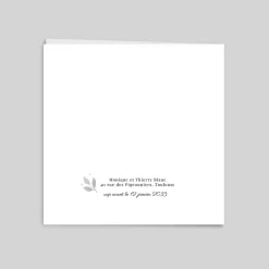 Carte Invitation Noces D'argent | Carte Invitation Noces D'argent^Planet cards Feuillage Argenté