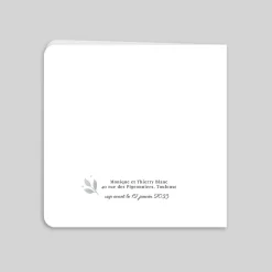 Carte Invitation Noces D'argent | Carte Invitation Noces D'argent^Planet cards Feuillage Argenté