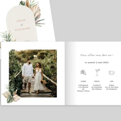 Faire-part Mariage Bohème | Gamme Complète^Planet cards Feuillage Bohème