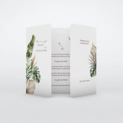 Faire-part Mariage Bohème | Gamme Complète^Planet cards Feuillage Bohème