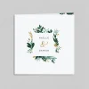 Faire-part Mariage Champêtre^Planet cards Feuillages Et Touches Dorées
