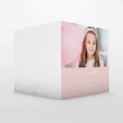 Faire-part Communion^Planet cards Feuille Et Colombes
