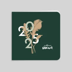 Carte De Vœux Entreprise Nature^Planet cards Feuilles d'Arbres Kraft