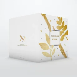 Carte Invitation Noces D'or | Carte Invitation Noces D'or^Planet cards Feuilles Dorées