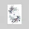 Faire-part Mariage Champêtre | Gamme Complète^Planet cards Feuilles et plumes en couronne