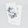 Menu De Mariage^Planet cards Feuilles et plumes en couronne