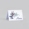 Marque-place Mariage^Planet cards Feuilles et plumes en couronne