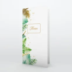 Menu De Mariage^Planet cards Feuilles Tropicales Chic