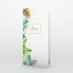 Menu De Mariage^Planet cards Feuilles Tropicales Chic