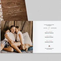 Faire-part Mariage Champêtre^Planet cards Ficelle fleurie