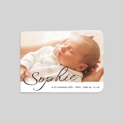 Faire-part Naissance Fille^Planet cards Fine Calligraphie