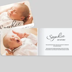 Faire-part Naissance Fille^Planet cards Fine Calligraphie