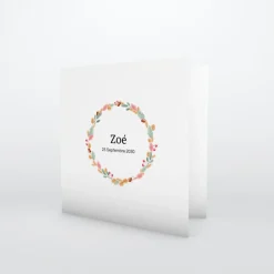 Faire-part Naissance Fille^Planet cards Fine couronne de l'automne