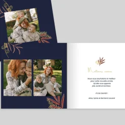 Carte De Vœux Famille | Carte De Vœux Nature^Planet cards Fines Fleurs et Délicatesse