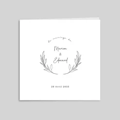 Faire-part Mariage Champêtre | Gamme Complète^Planet cards Finesse & Tampon Végétal