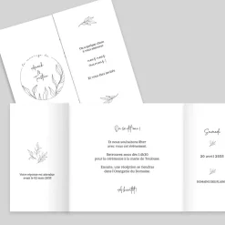 Faire-part Mariage Champêtre | Gamme Complète^Planet cards Finesse & Tampon Végétal