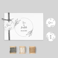 Faire-part Mariage Champêtre | Gamme Complète^Planet cards Finesse & Tampon Végétal