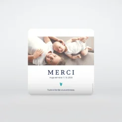 Carte Remerciement Naissance Classique | Carte Remerciement Naissance Magnet^Planet cards Flèche et Douceur