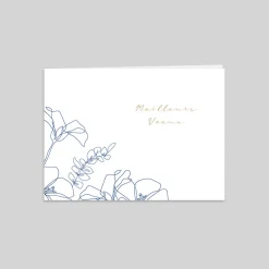 Carte De Vœux Entreprise Nature^Planet cards Fleur Et Trait Délicat