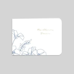 Carte De Vœux Entreprise Nature^Planet cards Fleur Et Trait Délicat