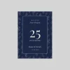 Carte Invitation Noces D'argent | Carte Invitation Noces D'argent^Planet cards Fleurs Argentées