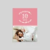 Carte Invitation Anniversaire Enfant Fille^Planet cards Fleurs Blanches