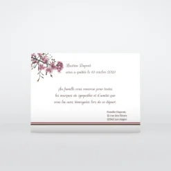Carte Remerciement Décès^Planet cards Fleurs Cerisiers