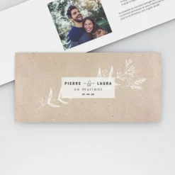 Faire-part Mariage Champêtre^Planet cards Fleurs De Bonheur