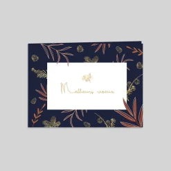 Carte De Vœux Entreprise Nature^Planet cards Fleurs d'Hiver