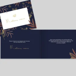Carte De Vœux Entreprise Nature^Planet cards Fleurs d'Hiver