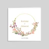 Faire-part Mariage Champêtre^Planet cards Fleurs en Couronne